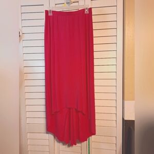 Cato pink hi-lo maxi skirt  Sz M